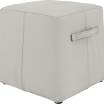 Qi Dian  Leisure Square Leather Stool