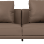 Senna Leather three-seat sofa + pedal