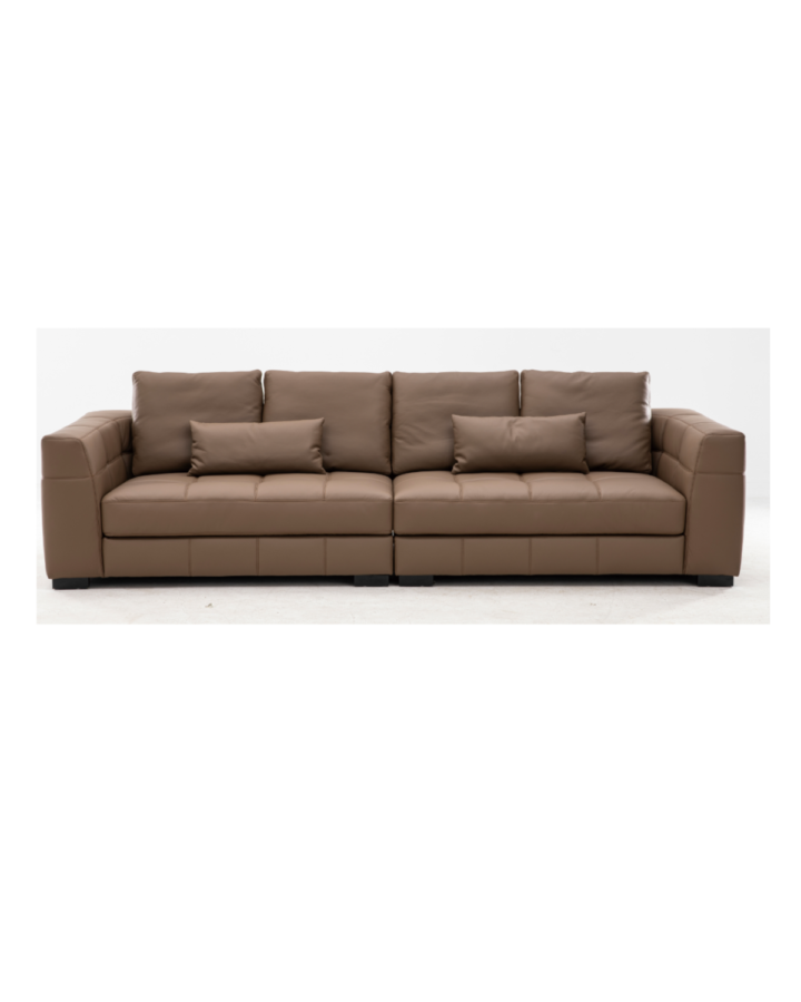ZBOM HOME Boman Leather Sofa (Maillard)