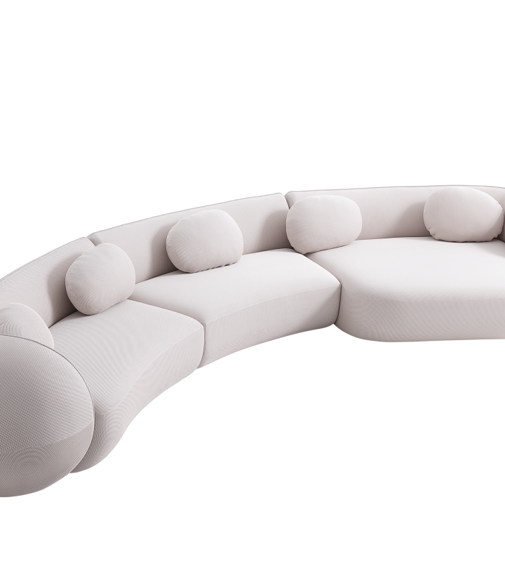 ZBOM HOME Capsule Series Fabric Sofa (Cream White)