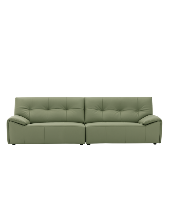 ZBOM HOME Kruger II Leather Sofa (Mint Green)
