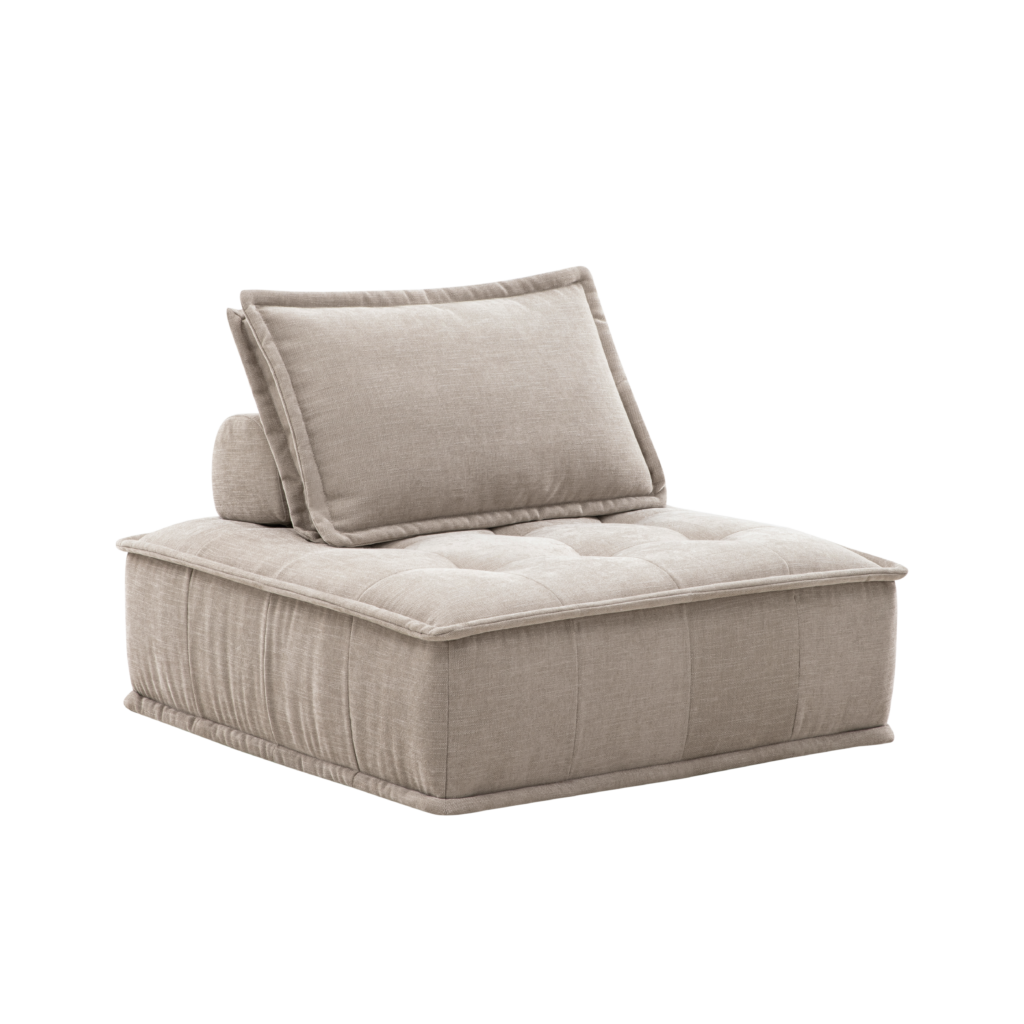 Unbounded Sofa Cotton Linen Light Beige — Kayjah Design Studio Nairobi