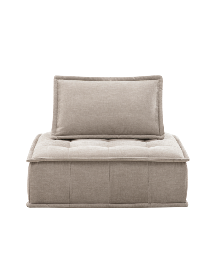 ZBOM HOME Unbounded Cotton & Linen Single-Seat Sofa (Light Beige)
