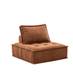 Unbounded Sofa Cotton Linen Warm Orange 2 — Kayjah Design Studio Nairobi