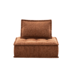 Unbounded Sofa Cotton Linen Warm Orange 3 — Kayjah Design Studio Nairobi