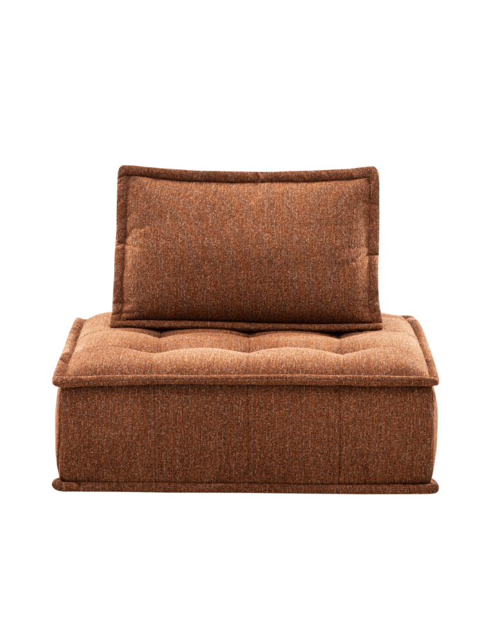 ZBOM HOME Unbounded Cotton & Linen Single-Seat Sofa (Warm Orange)