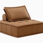 Unbounded Sofa Leather Retro Orange 1 — Kayjah Design Studio Nairobi