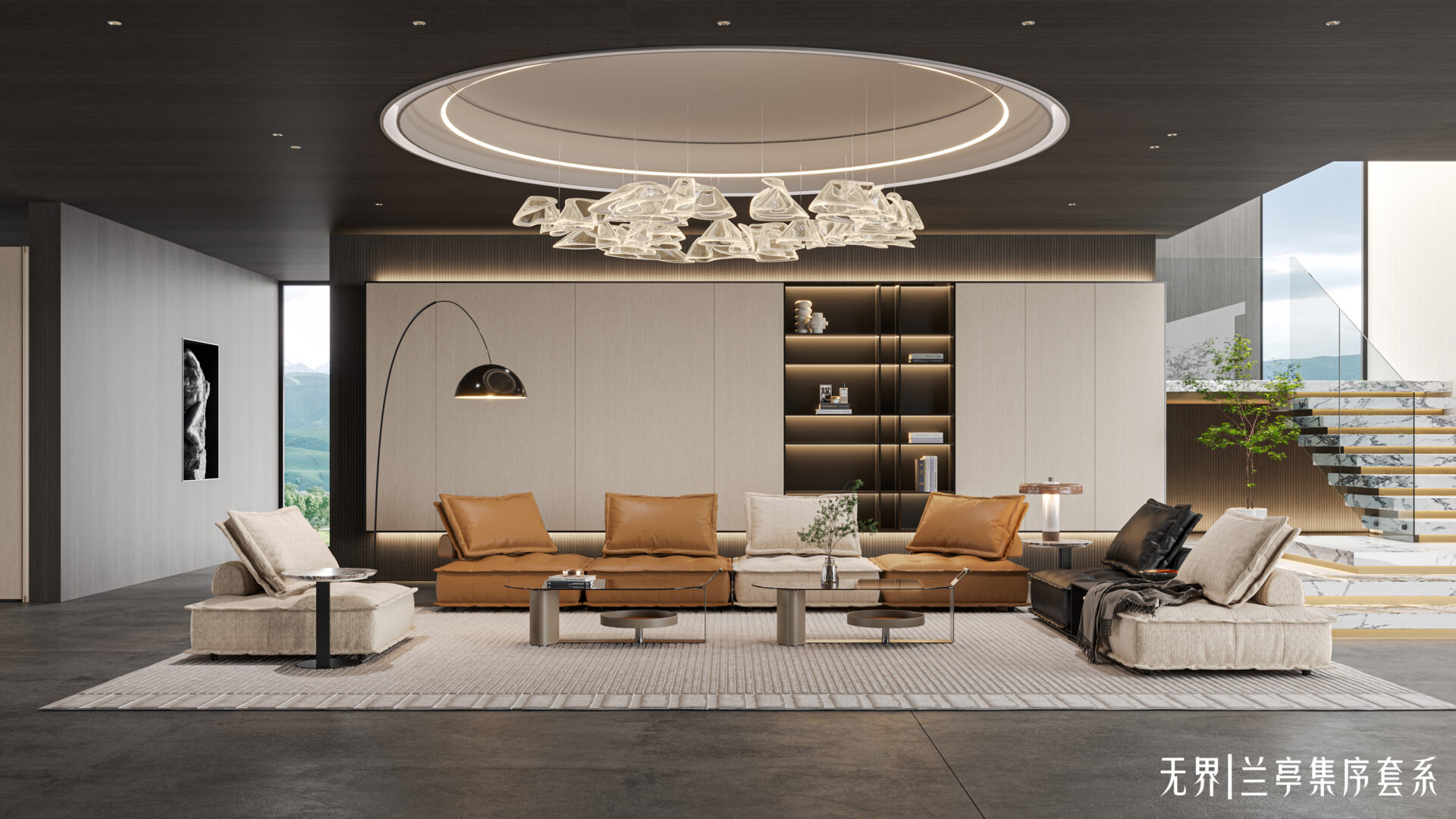 ZBOM HOME Unbounded Cotton & Linen Single-Seat Sofa (Light Beige) in situ