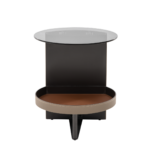 Zbom Home Chu Nai Side Table Grey Glass Color1 — Kayjah Design Studio Nairobi