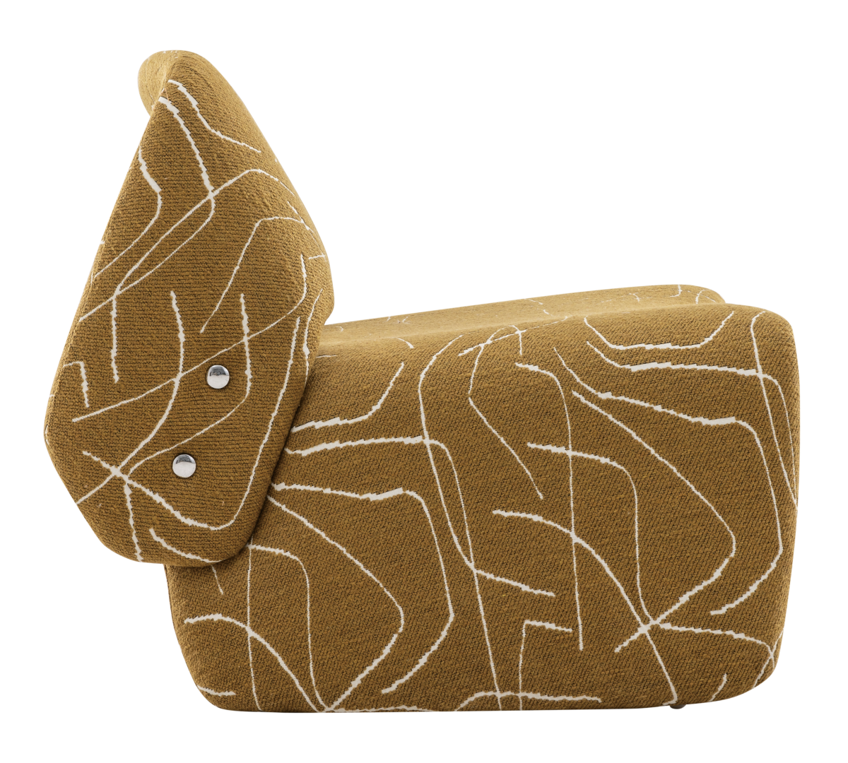 Zbom Home Little Hippo Lounge Chair Ginger Yellowside View — Kayjah Design Studio Nairobi