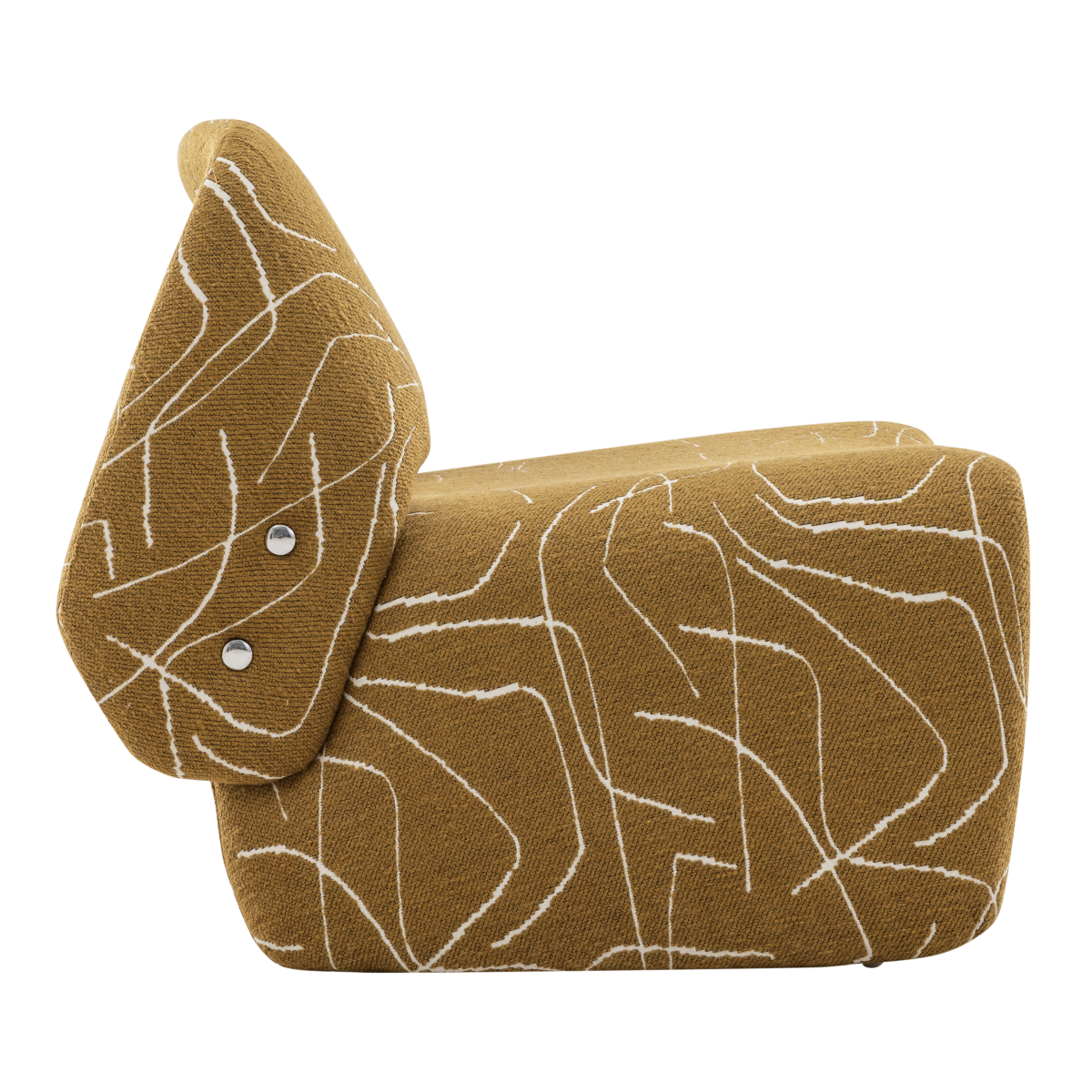 Zbom Home Little Hippo Lounge Chair Ginger Yellowside View — Kayjah Design Studio Nairobi