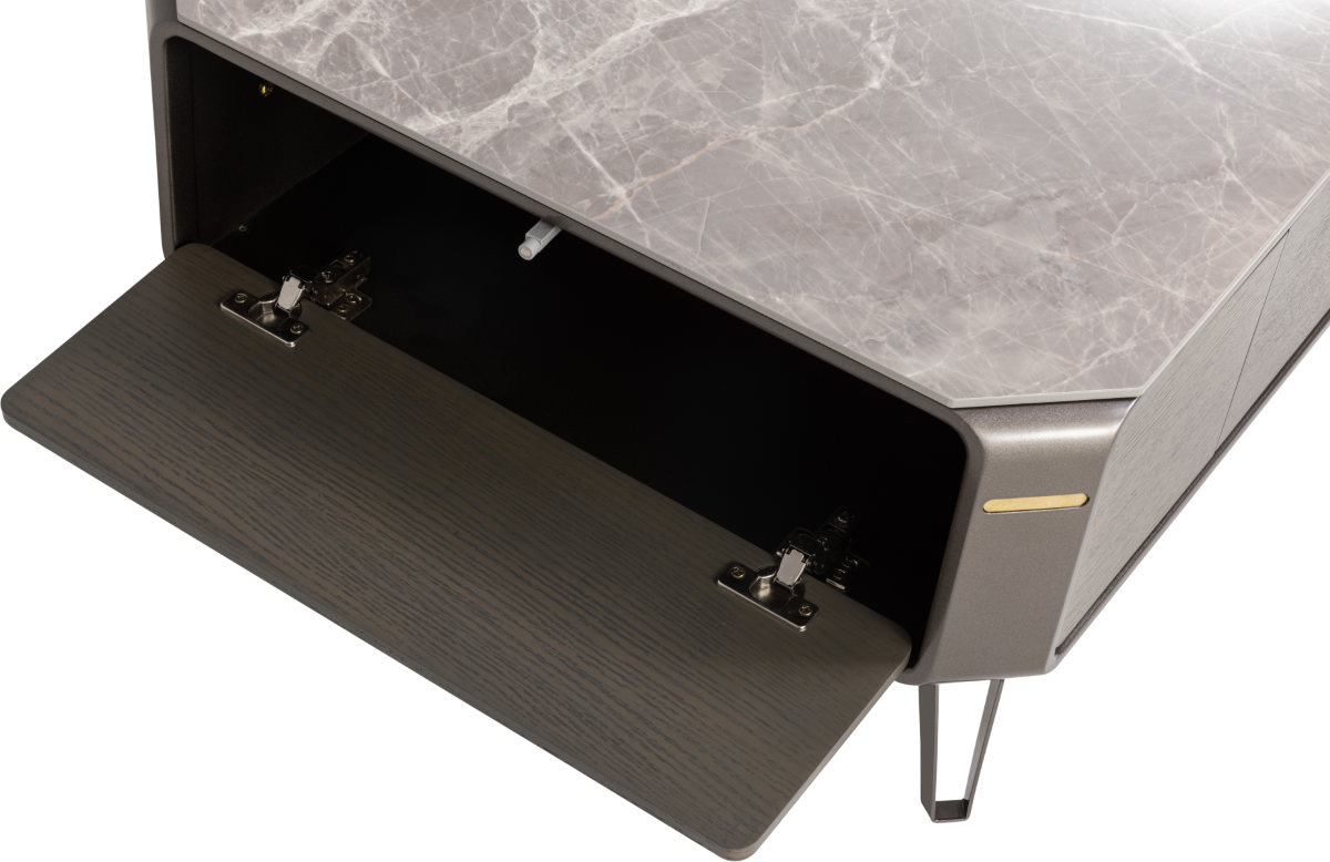 Zbom Home Morning Star Combination Teapoy Glasswave Grey Glossy Finish1 — Kayjah Design Studio Nairobi