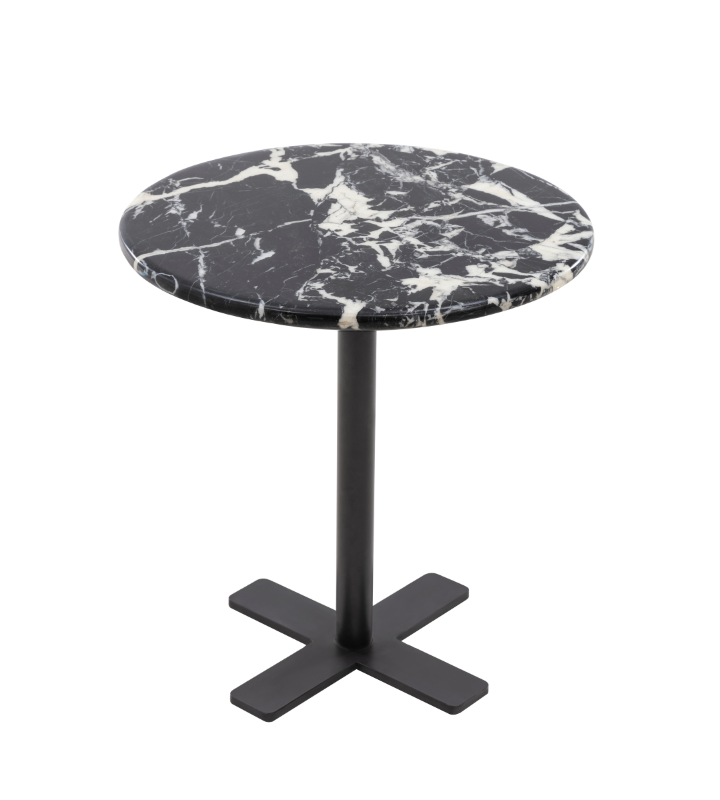 ZBOM HOME UFO Round Side Table 01 (Bulgari Black)