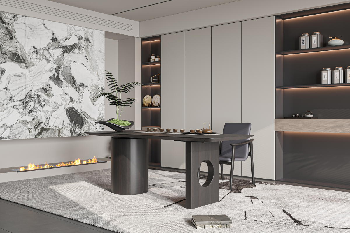ZBOM HOME Ximo Tea Chair (Azure Color) in situ
