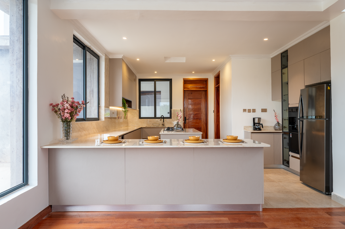 Modern kitchen with elegant decor