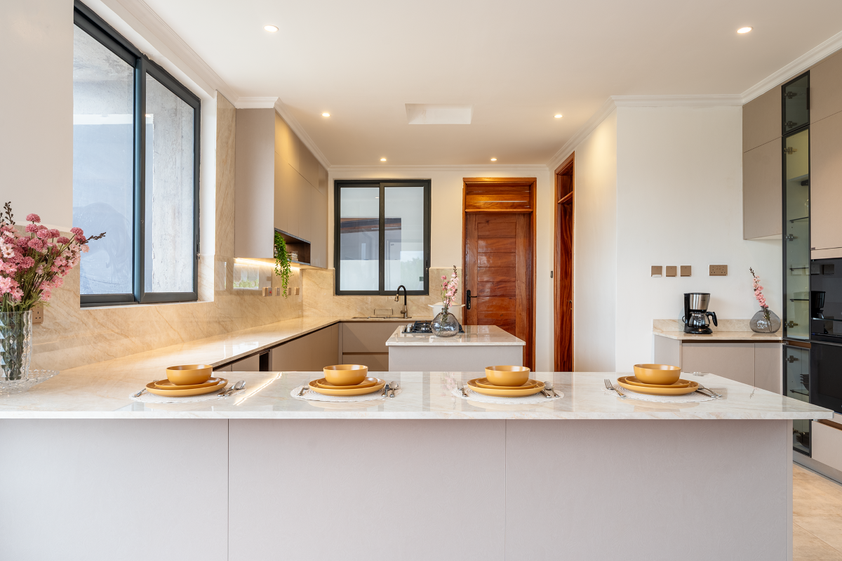 Modern kitchen with elegant decor