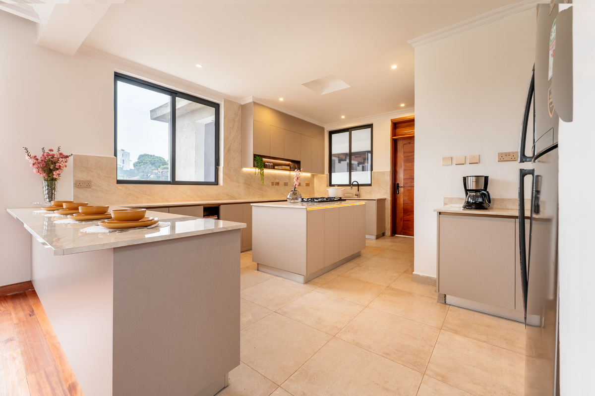 Modern kitchen with light colors