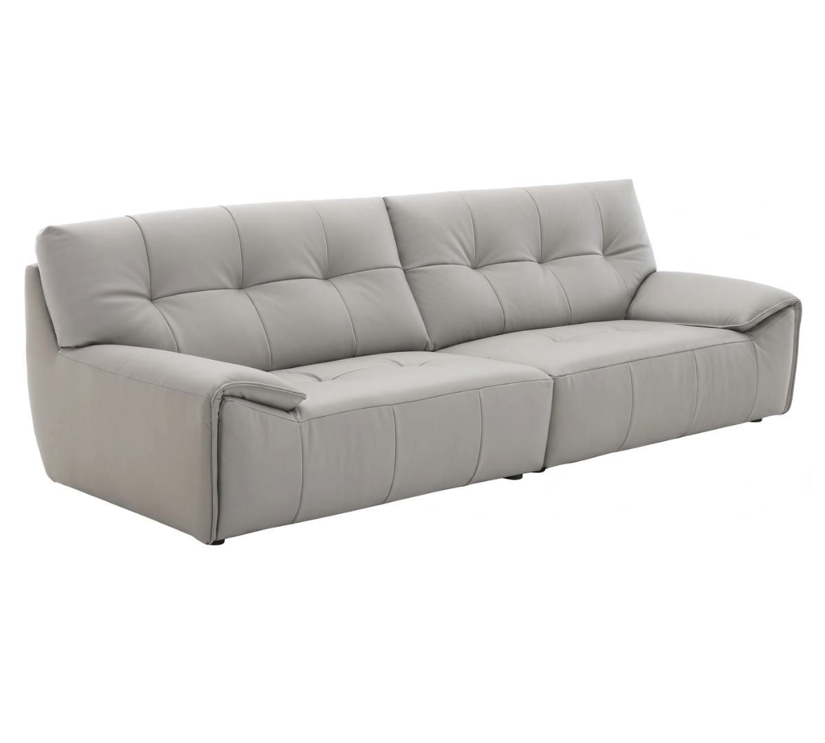 Zbom Home KrugerⅡ Leather Sofa Light Gray 1 — Kayjah Design Studio Nairobi