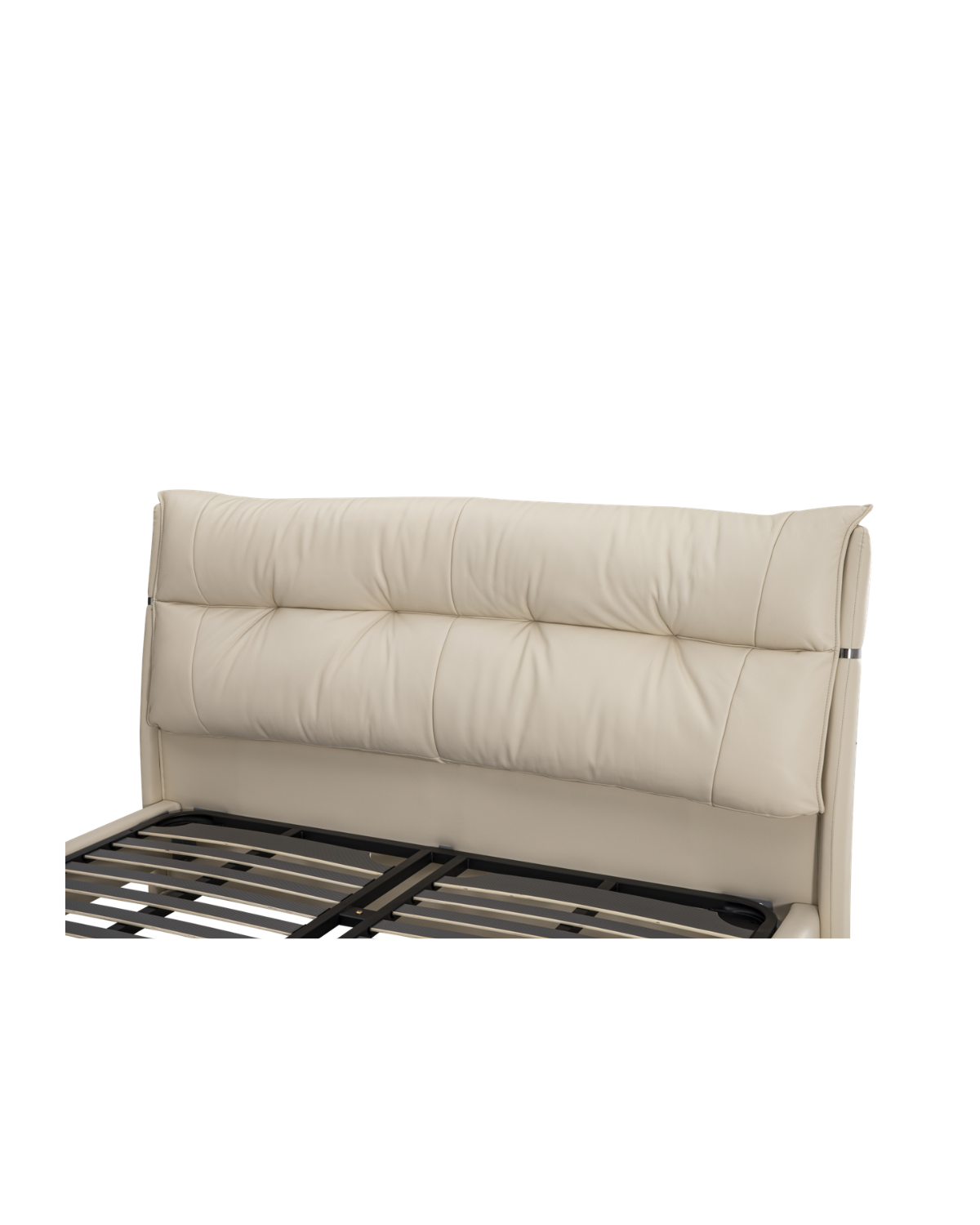 Zbom Home Qi Mu Leather Bed Warm Beige — Kayjah Design Studio Nairobi