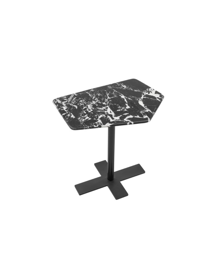 ZBOM HOME UFO Round Side Table 02 (Bulgari Black)