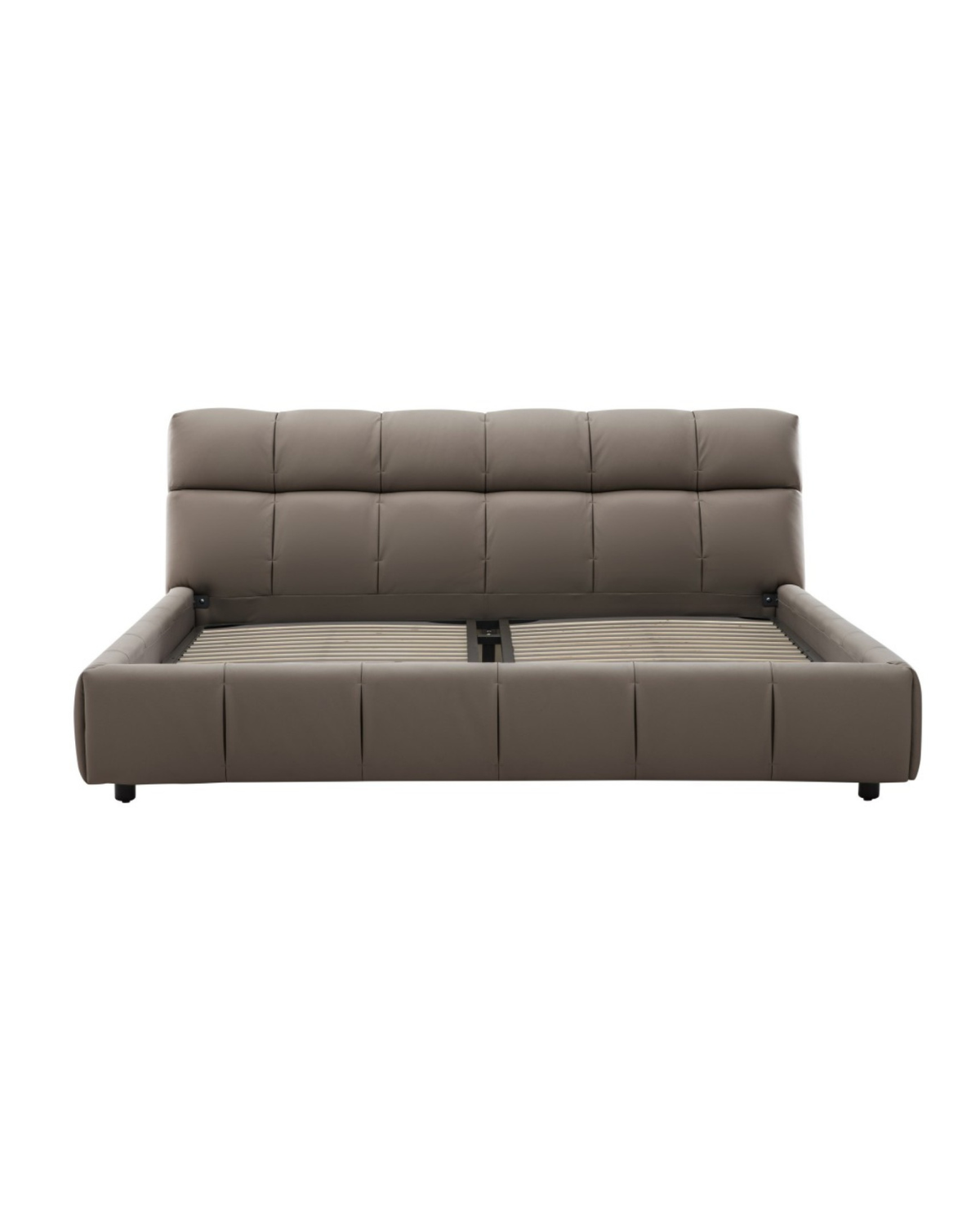 Zbom Home Boman Leather Bed Lead Grey — Kayjah Design Studio Nairobi