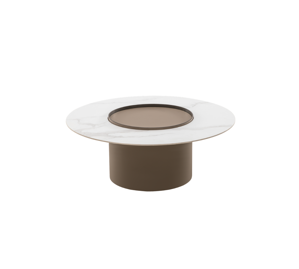 Modern round coffee table design