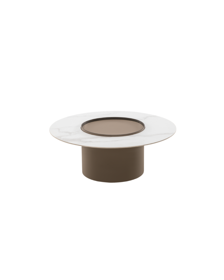 ZBOM HOME Chu Nai Teapoy (White Matte Finish)