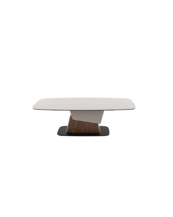 ZBOM HOME Flowing Light First Sight Teapoy (Beige Glossy Finish)