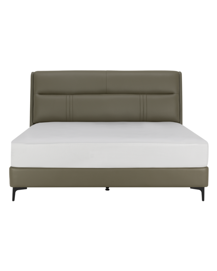 ZBOM HOME Forest Language Leather Bed (Olive)