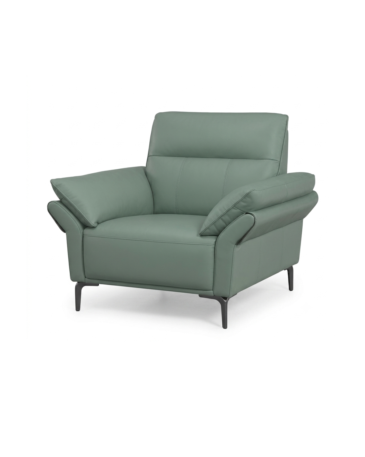 Zbom Home Green Leather Sofa Camellia Green 1 — Kayjah Design Studio Nairobi