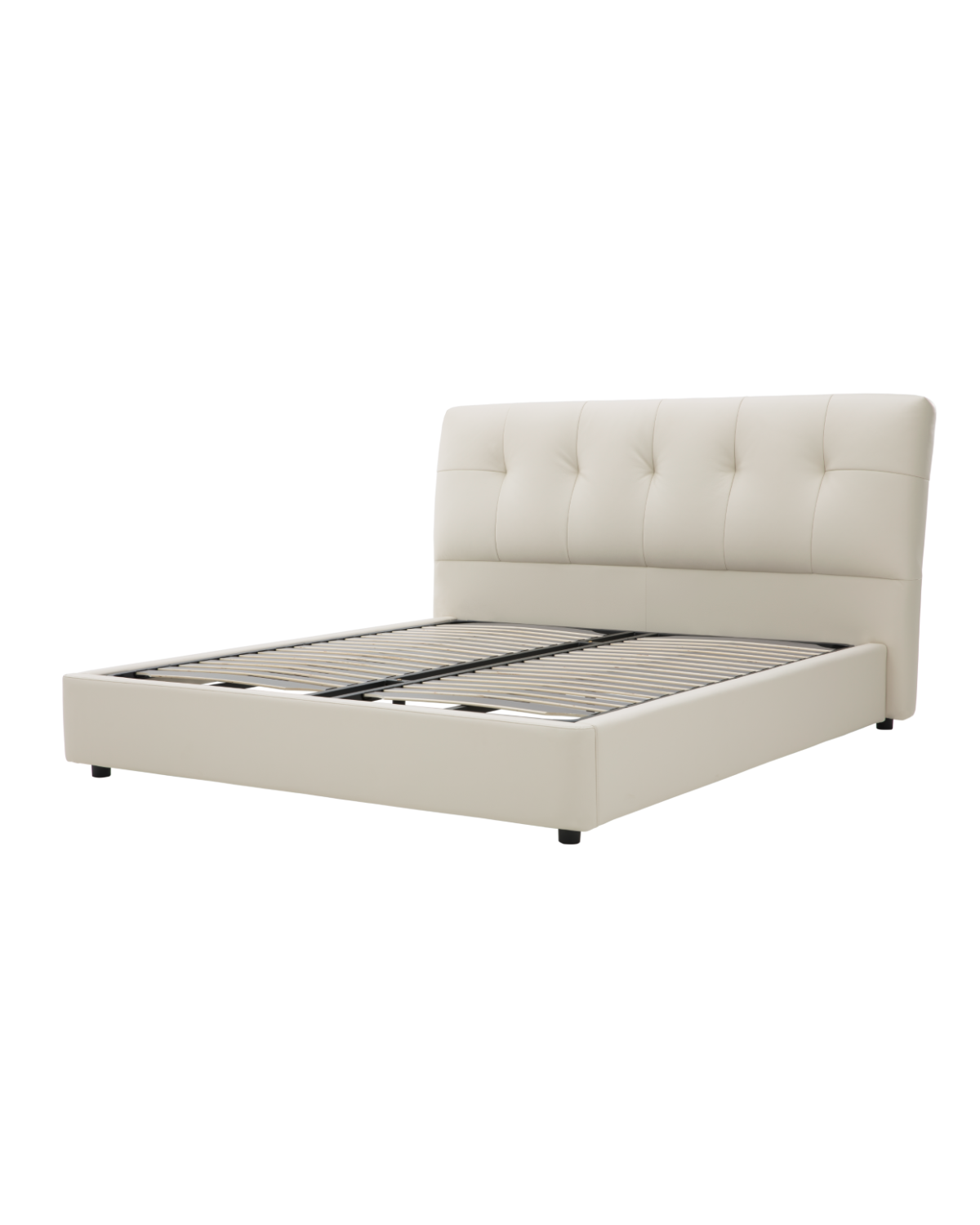 Zbom Home Kruger 2 Leather Bed Off White — Kayjah Design Studio Nairobi
