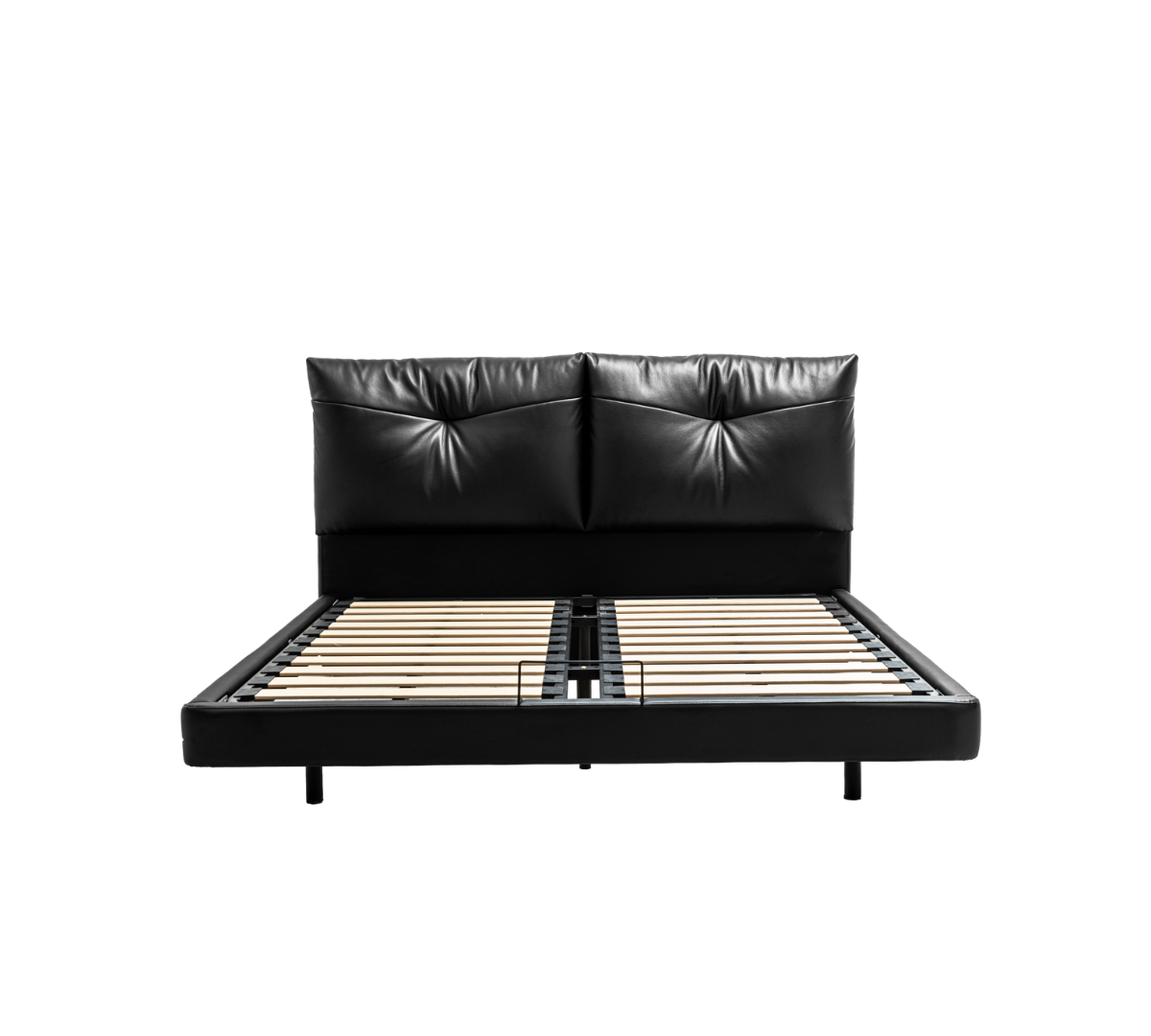 Zbom Home Leather Island Leather Bed Glazed Black 3 — Kayjah Design Studio Nairobi