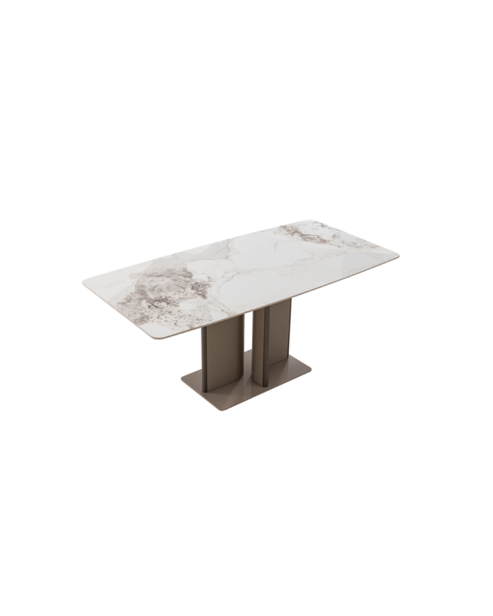 ZBOM HOME Qingchu Dining Table (Chanel Glossy Finish)