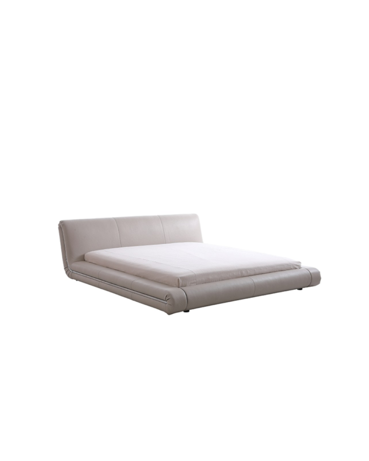 ZBOM HOME Qingsong Leather Bed (Light Grey)