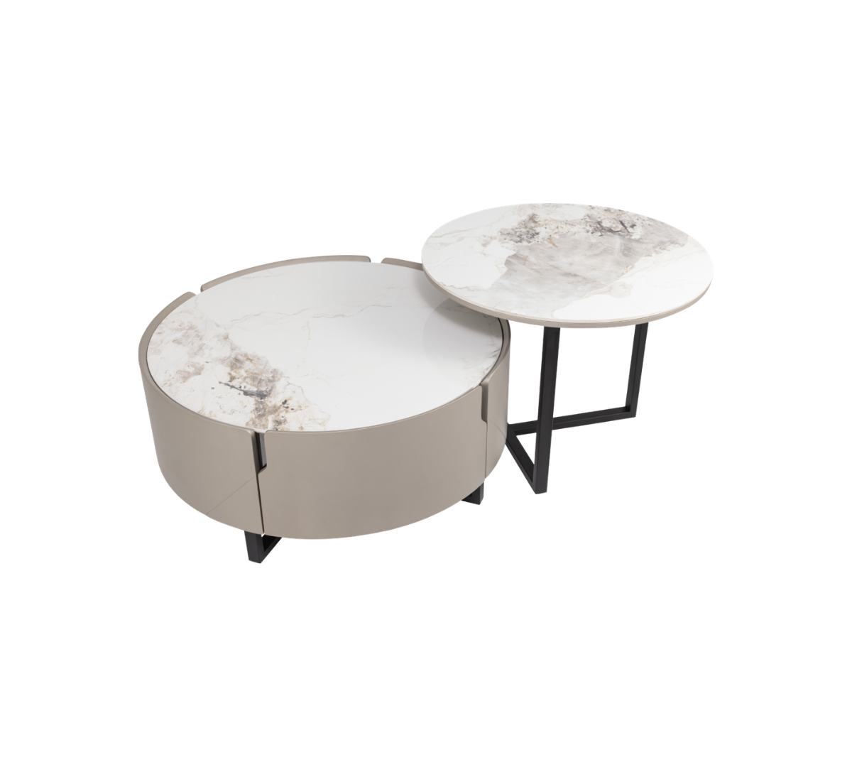Modern circular coffee table design