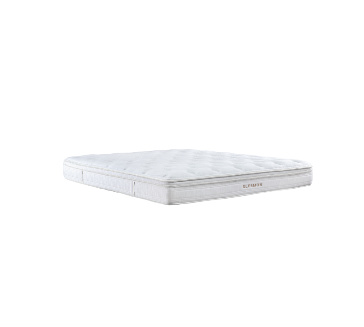 White mattress on a plain background
