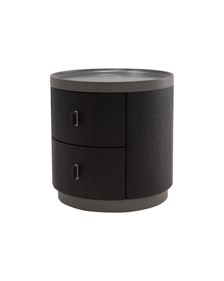 ZBOM HOME Xi Mo 1 Bedside Table (Grey Black)