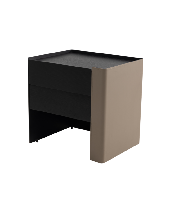 ZBOM HOME Xi Mo 2 Bedside Table (Coffee Black)