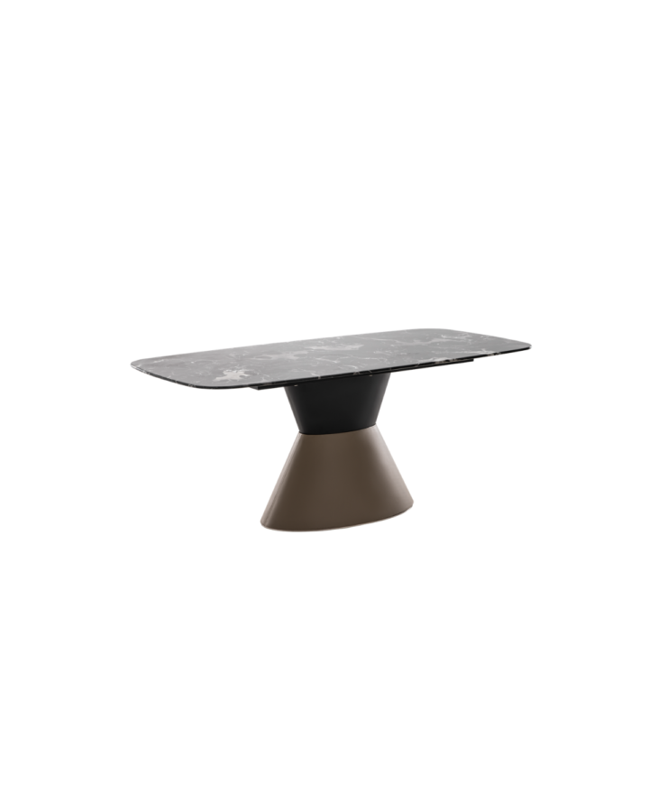 ZBOM HOME Xi Yue Dining Table (Ink Black Glossy Finish)