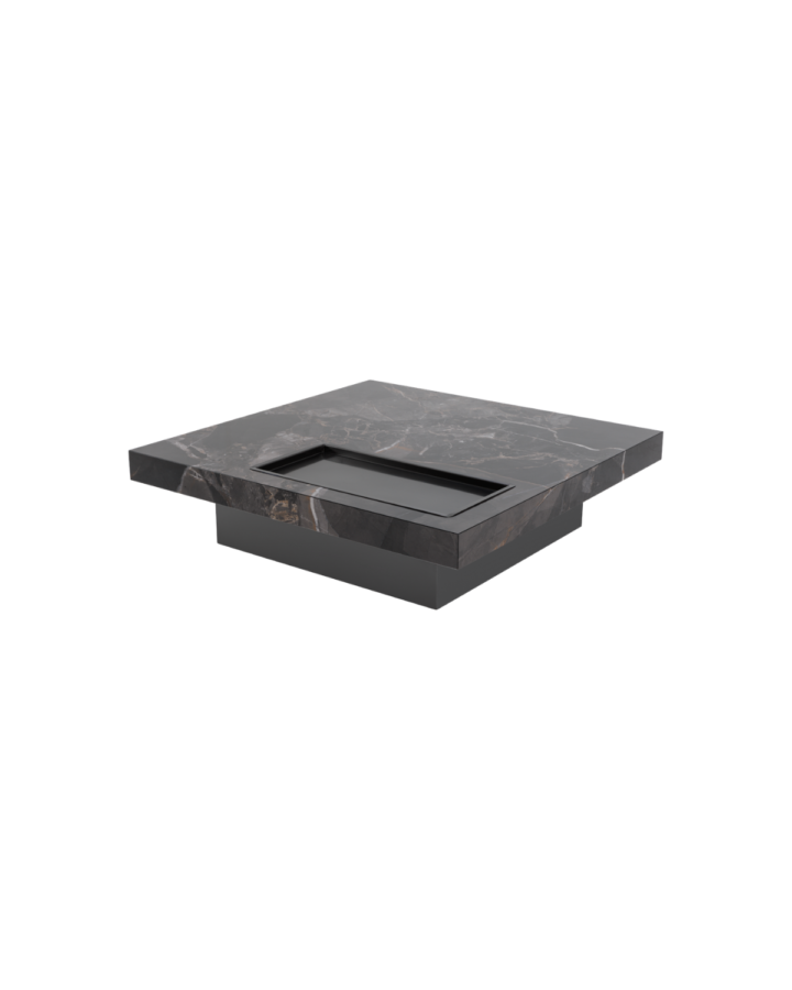 ZBOM HOME Xi Yun Teapoy (Sandstone Black Glossy Finish)