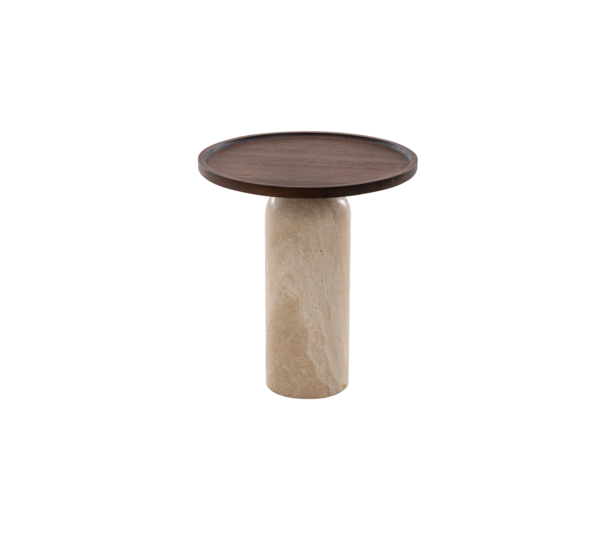 Modern side table with marble base