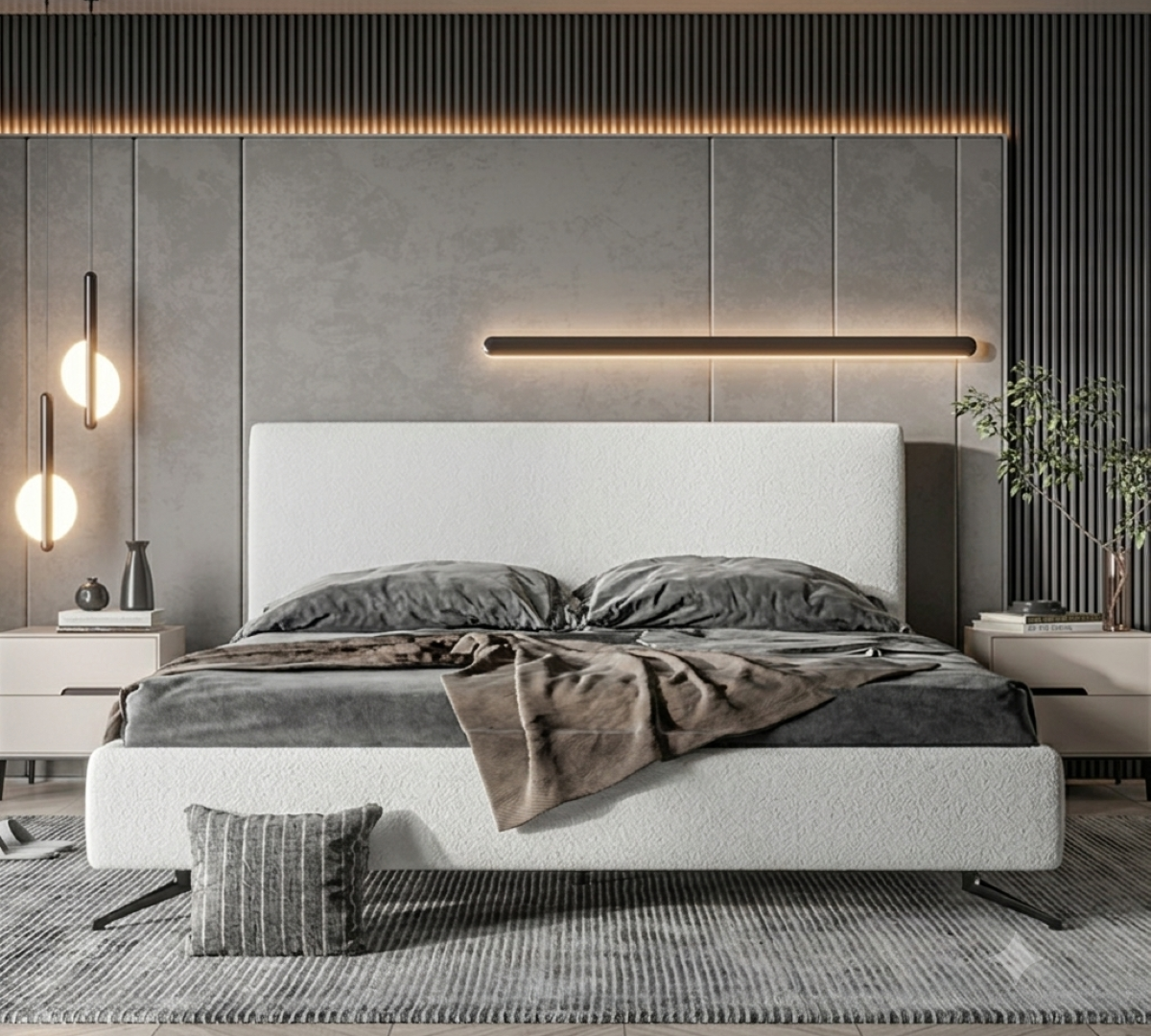 ZBOM HOME Stacked Realm Space Bed (Cloud White) in situ